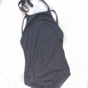 Halter Open Back Bodysuit